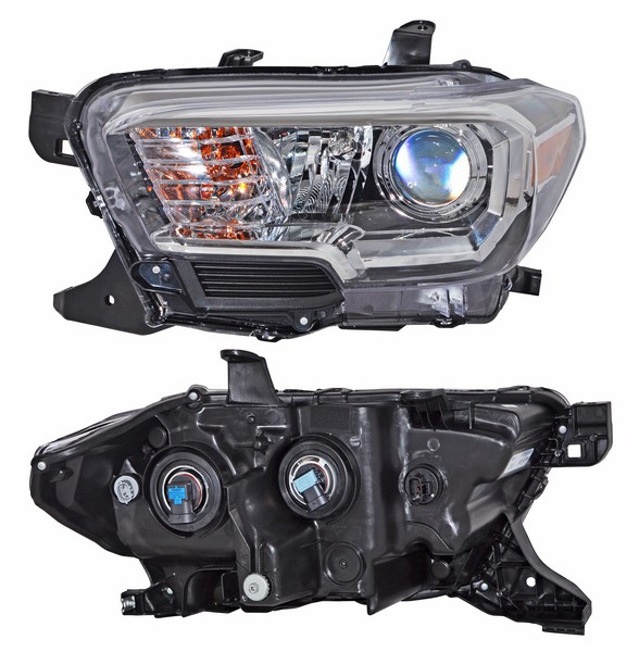 FARO TACOMA 19-23 FONDO NEGRO C/ANILLO INT CROMADO TYC NSF IZQ 28707