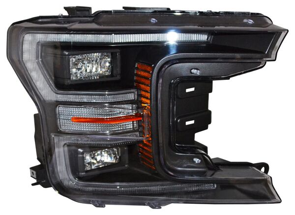 FARO FORD PU 18-20 FONDO NEGRO LEDS TYC2 DER