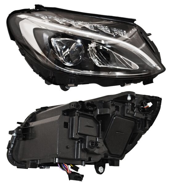 FARO MBENZ CLASE C 15-18 ELECT C/MOTOR LEDS TYC DER