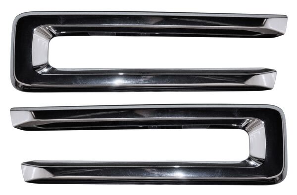 MOLDURA PARRILLA DODGE PU 19-24 RAM 2500/3500 CROM CENT JUEGO 2 PZAS