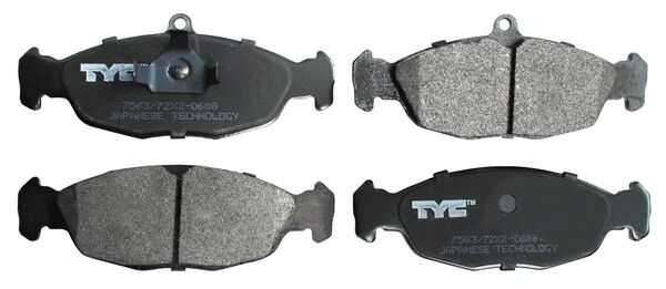 BALATA DEL CHEVY C2/ C3 94-12 SEMIMETALICA JGO