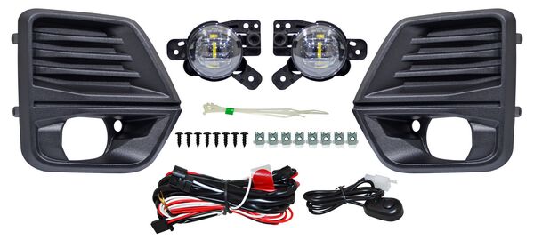 FARO NIEBLA COLORADO 23-24 LEDS C/PARRILLA JGO 352