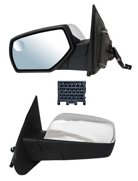 ESPEJO CHEV PU/ SIERRA 14-18 ELECT CROM C/DESEMP SSV/ WT/ LTZ/ BASE/ LS/ LT/ DENALI/ SLE/ SLT 5 PINES IZQ