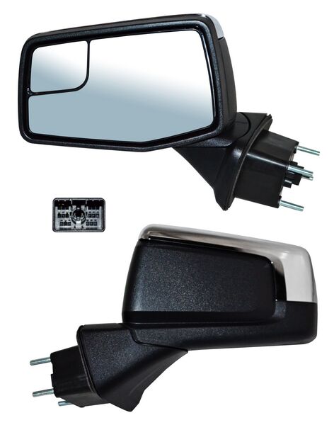 ESPEJO CHEV PU 1500 SILVERADO 19-25 ELECT CROM C/DESEMP C/PUNTO CIEGO 7 PINES IZQ