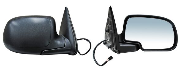 ESPEJO CHEV PU 99-06 ELECT C/DESEMP C/LUZ INF POROSO NEGRO 6 PINES DER