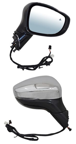 ESPEJO PACIFICA 17-22 ELECT CROM BASE NEGRA C/DESEMP C/DIRECC C/SENS PUNTO CIEGO 9 PINES DER