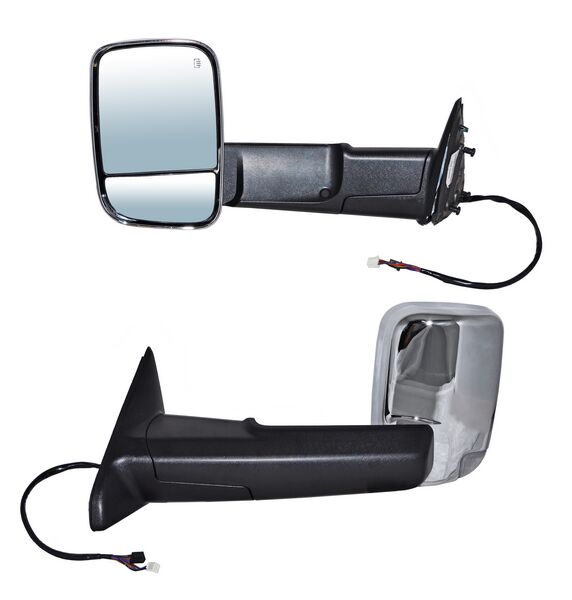 ESPEJO DODGE PU 13-16 1500/2500/3500/4000 ELECT CROM TELESCOPICO C/LUZ INF C/DIRECC C/DESEMP C/MEM C/SENS TEMP 14 PINES BBB IZQ 723D