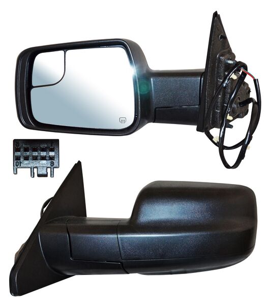 ESPEJO DODGE PU 19-25 RAM ELECT POROSO C/DESEMP C/ PUNTO CIEGO 7 PINES IZQ