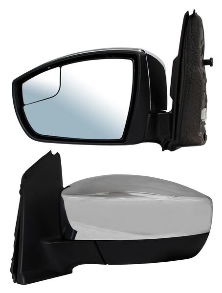 ESPEJO ESCAPE 13-16 ELECT CROMADO C/PUNTO CIEGO C/DESEMP 5 PINES BBBB IZQ