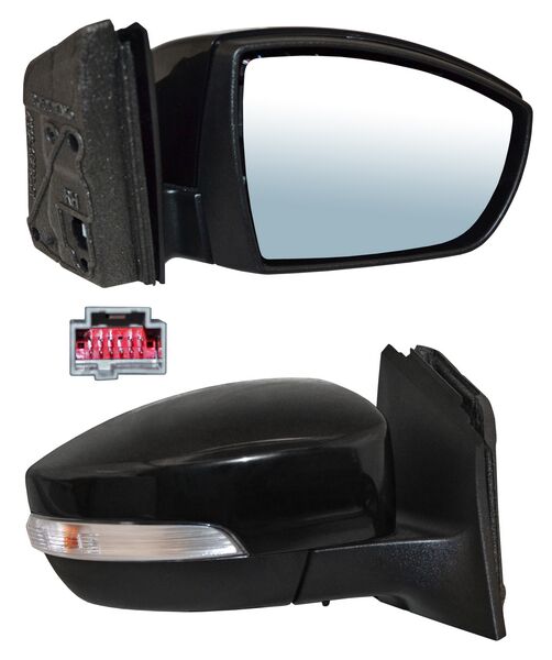 ESPEJO FOCUS 15-17 ELECT P/PINT C/LUZ INF C/DIRECC C/SENSOR PUNTO CIEGO Y TEMP C/DESEMP 11 PINES BBB3 DER