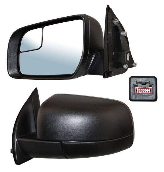 ESPEJO RANGER 17-21 ELECT POROSO C/PUNTO CIEGO 3 PINES IZQ