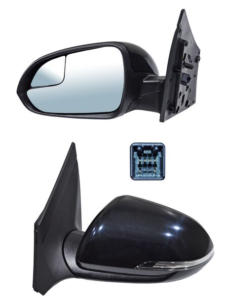 ESPEJO ACCENT 18-22 ELECT P/PINT C/DIRECC C/DESEMP C/PUNTO CIEGO 6 PINES IZQ