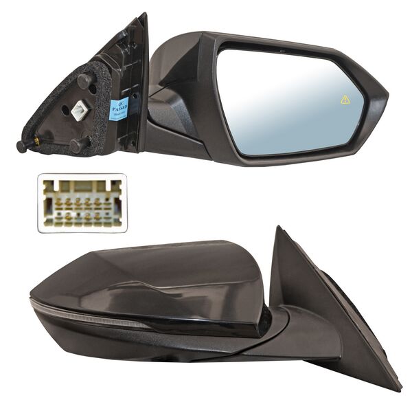 ESPEJO ELANTRA 21-25 ELECT P/PINT C/DIRECC C/DESEMP C/SENSOR PUNTO CIEGO 8 PINES DER