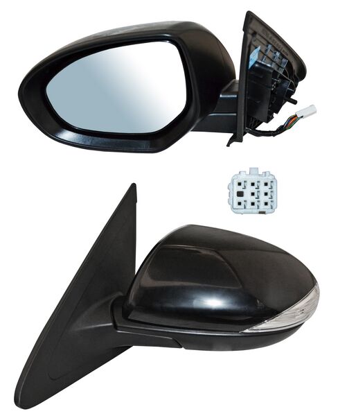 ESPEJO MAZDA 3 10-13 ELECT P/PINT C/DESEMP C/DIRECC C/SENSOR PUNTO CIEGO 8 PINES BBB IZQ