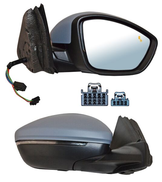 ESPEJO PEUGEOT 208 19-23 ELECT P/PINT C/DIRECC C/SENSOR TEMP Y PUNTO CIEGO C/DESEMP AUTOABATIBLE C/LUZ INF DER