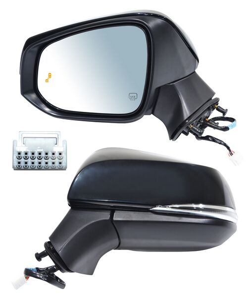 ESPEJO COROLLA CROOS 22-25 ELECT P/PINT C/DIRECC C/SENSOR PUNTO CIEGO C/DESEMP 8 PINES IZQ