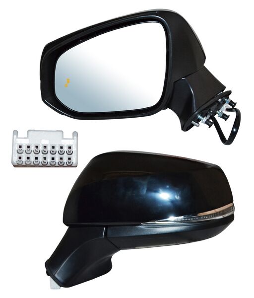 ESPEJO COROLLA CROSS 22-24 ELECT P/PINT C/DESEMP C/DIRECC 8 PINES IZQ