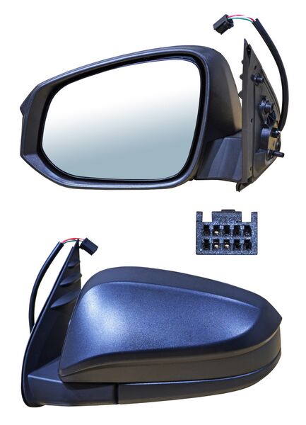 ESPEJO HILUX 16-25 ELECT POROSO 3 PINES IZQ