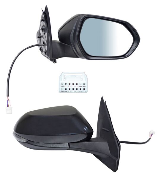 ESPEJO YARIS 4P 23- 25 ELECT P/PINT C/DIRECC 5 PINES 250725 DER