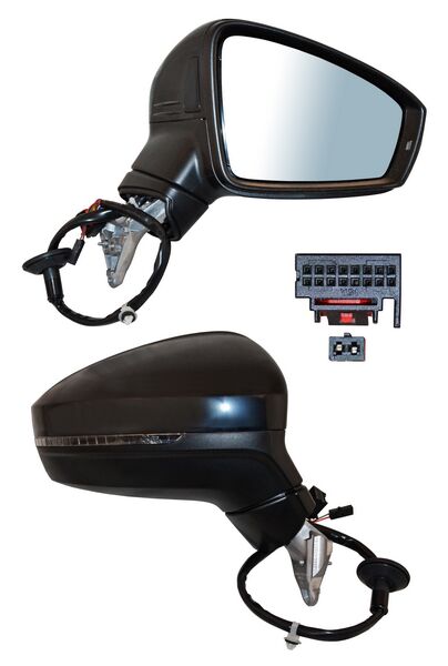 ESPEJO TIGUAN 20-22 ELECT P/PINT CON DIRECC C/DESEMP C/SENSOR PUNTO CIEGO 8 PINES DER