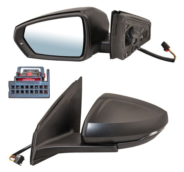 ESPEJO VIRTUS 20-22 ELECT POROSO C/DIRECC C/DESEMP 6 PINES IZQ