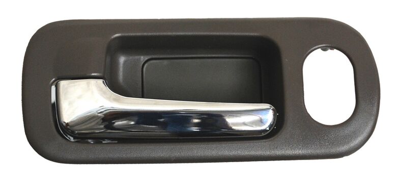 MANIJA INT CIVIC 01-05 CAFE/ CROMO C/HOYO P/SEGURO DEL PLASTICO IZQ