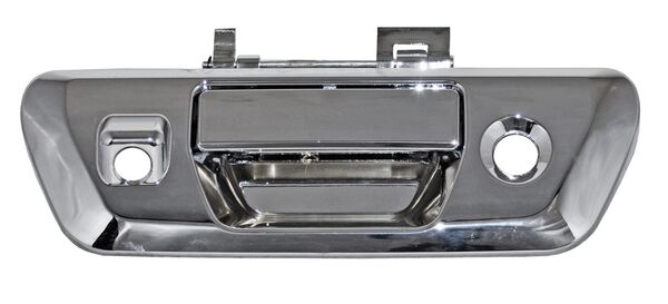 MANIJA TAPA CAJA NISSAN PU NP300/ FRONTIER 16-22 CROM C/HOYO P/CAMARA