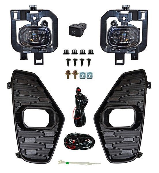 FARO NIEBLA NISSAN PU NP300/ FRONTIER 21-25 LEDS C/PARRILLA JGO 352 624 28704 880.07