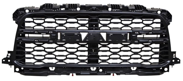 PARRILLA DODGE PU 19-24 RAM 2500/3500 NEGRA S/MOLDURAS ROMBOS